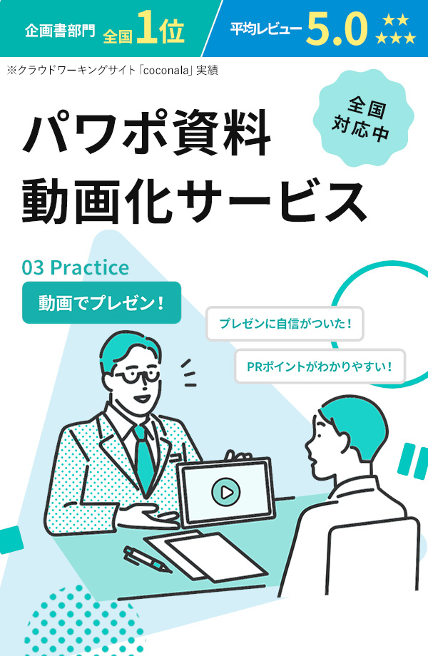 プレゼン資料動画化サービス